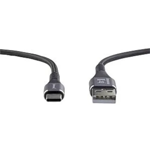 Intenso Charging / Data Cable A315C Nylon black – Schwarz – Bild 1