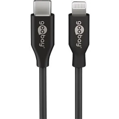 Goobay Lightning - USB-C Kabel, 2,0 m, schwarz – Bild 1