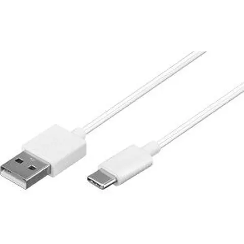 Goobay USB-C Lade- und Synchronisationskabel,1m, weiß – Bild 1