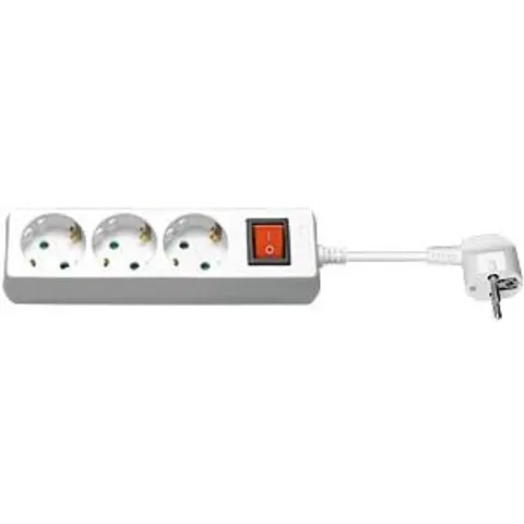 Goobay Stopcontact w. 3 Stopcontacten - 3 m – afbeelding 1