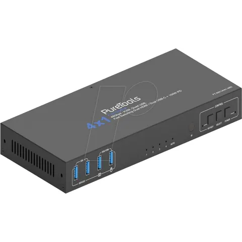 PT-SW-UH41-48G - PureTools - 48Gbps HDMI Collaboration Switcher – image 1