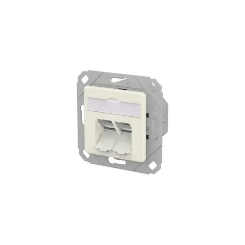 METZ CONNECT BTR 130E381102-I - Módulo E-DAT CAT.6a LSA++ 2 puertos UPK blanco puro – imagen 1