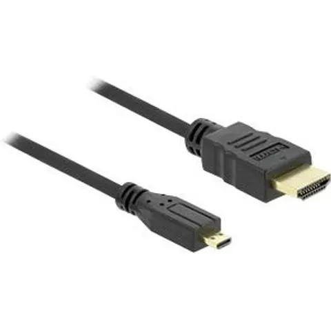 DELOCK HDMI-Kabel St/St mit Ethernet A/D 1.00m – Bild 1