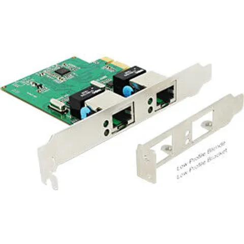 DELOCK PCI Express Karte > 2 x Gigabit LAN – Bild 1