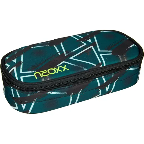 Schreibgeräteetui NEOXX "Schlamperbox, Jump", Kinder, blau (flash yourself), Polyester, Schreibgeräteetuis Schreibgeräteetui, teilweise aus recyceltem Material – Bild 1
