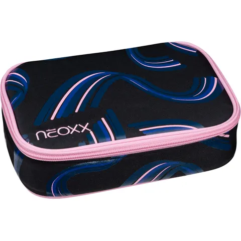 Schreibgeräteetui NEOXX "Schlamperbox, Dunk", Kinder, schwarz (hello wave), Polyester, Schreibgeräteetuis Schreibgeräteetui, teilweise aus recyceltem Material h – Bild 1
