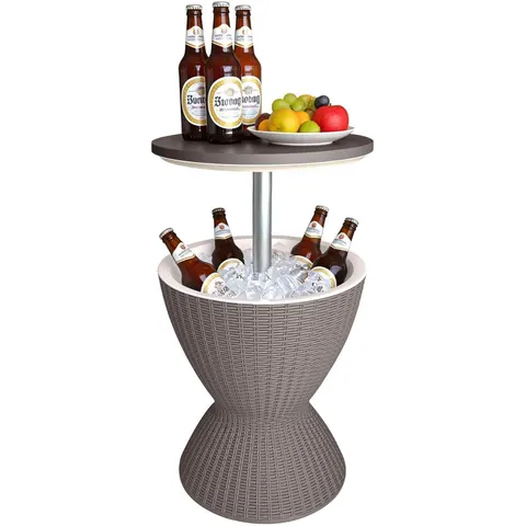 Bijzettafel - met koelfunctie - 30 l - beige – afbeelding 1