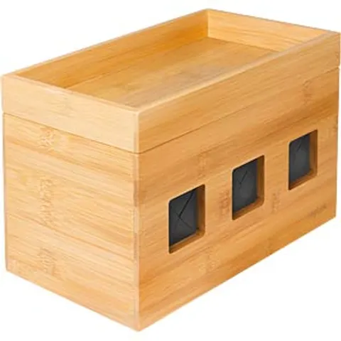 LogiLink Kabelbox, aus Bambus – Bild 1