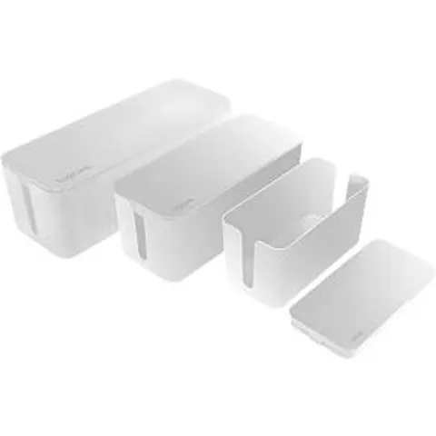 LogiLink Kabelbox-Set, 3 Größen, weiß – Bild 1