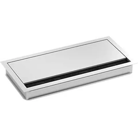 BACHMANN LOOP SQUARE Kabeldoorvoer, 240mm , Aluminium – afbeelding 1