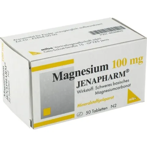 Magnesium 100 mg Jenapharm Tabletten – 701199 – Bild 1
