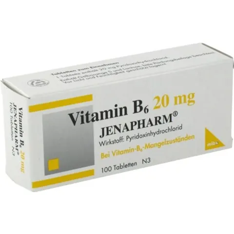 MIBE Vitamin B6 20 mg Jenapharm Tabletten – Bild 1