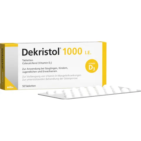 Dekristol 1.000 I.E. Tabletten – 704138 – Bild 1