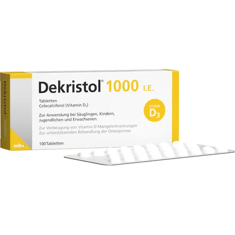 Dekristol 1.000 I.E. Tabletten – 704145 – Bild 1