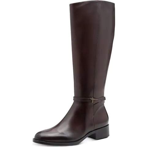 TAMARIS Bottes plates en cuir – image 1