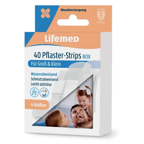 Lifemed Pflaster - Strips Box 40 St Pflaster – Bild 1
