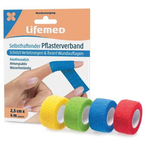 Lifemed Pflasterverband, selbsthaftend, farbig sortiert – 99017 – Bild 1