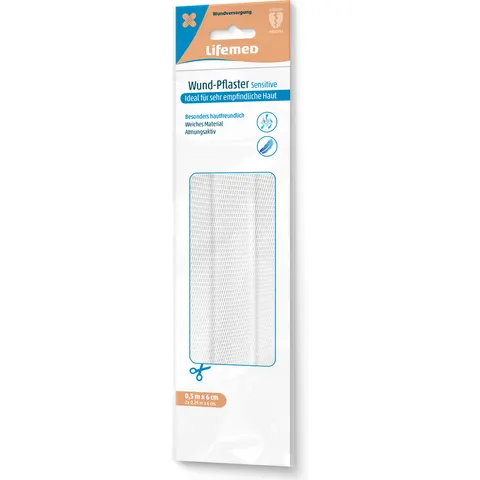 Lifemed Wund-Pflaster Sensitive 2X25 cm Pflaster – Bild 1
