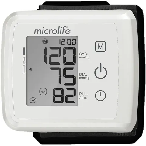 Blutdruckmessgerät "microlife W10 Basic", Damen, weiss (grau), Blutdruckmessgeräte Blutdruckmessgerät grau Einheitsgrösse – Bild 1