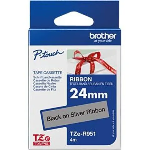 BROTHER P-Touch 24mm light grey/gold – Bild 1