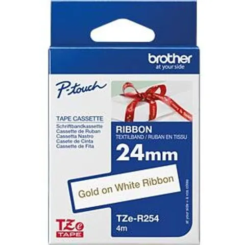 Brother TZE-R254 printerlint Goud – afbeelding 1