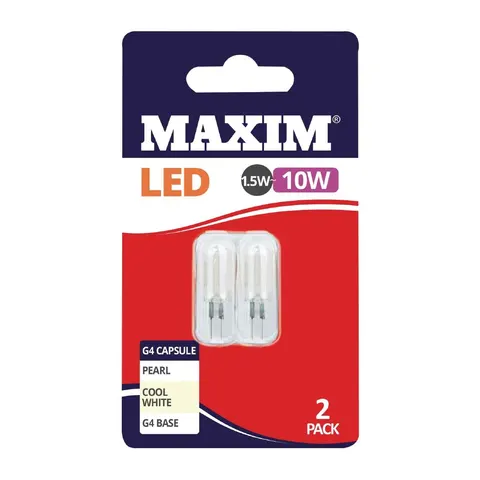 Maxim LED G4 Cool White Light Bulb 1.5/10w (2 Pack) – image 1