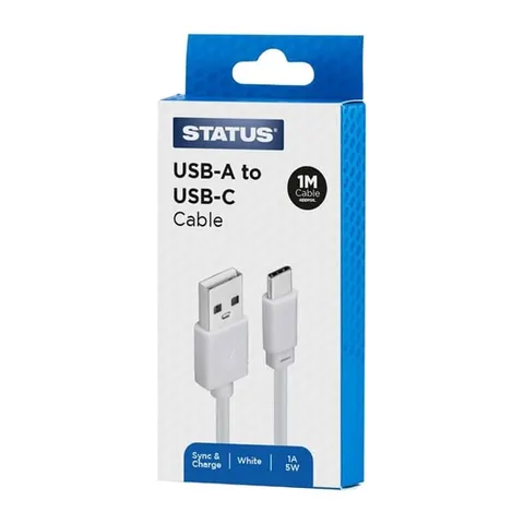 Status USB A to USB C Charging Lead 1m – image 1