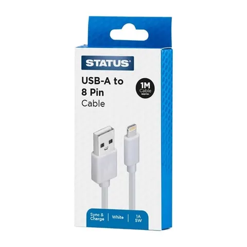 Status USB to 8-Pin (Lightning) Charging Lead 1m – image 1