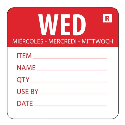 Voedseletiketten Kleurcode - Woensdag - Vogue L068 – afbeelding 1