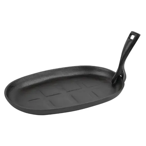 Olympia Cast Iron Oval Sizzle Platter 280mm – image 1