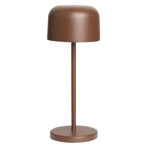 Olympia Siena Table Lamp Round Dome Chestnut 200mm – image 1