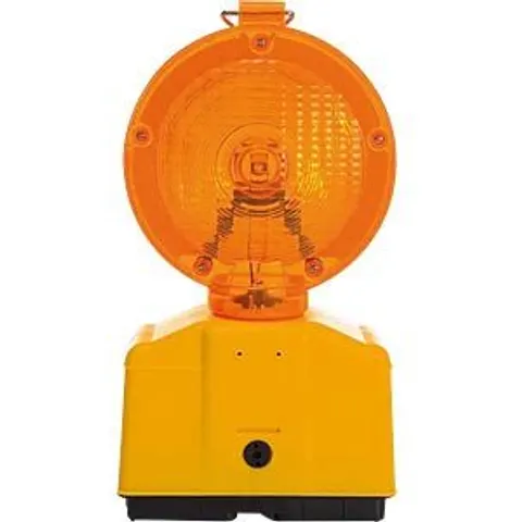 PEREL VEL EFL90 - Orange LED construction site lamp, flashing light – image 1
