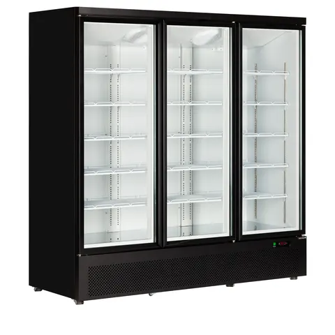 Atom Maxi F3DB BLACK Glass Door Freezer – image 1