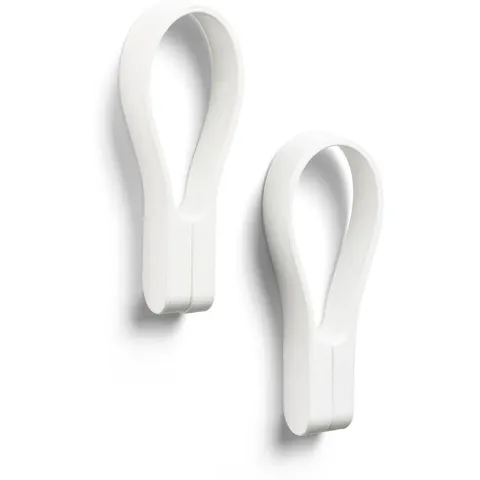 Zone Loop handdoekhouder set van 2 wit – afbeelding 1