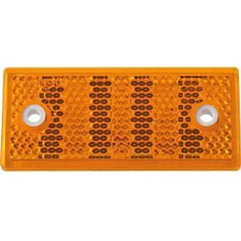 DOBPLAST ANHGR 763402 - Trailer - reflector, rectangular, with hole, yellow – image 1