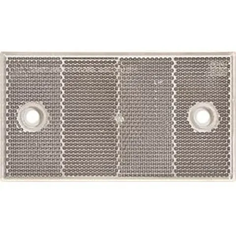 DOBPLAST ANHGR 1257001 - Trailer - reflector, rectangular, with hole, white – image 1