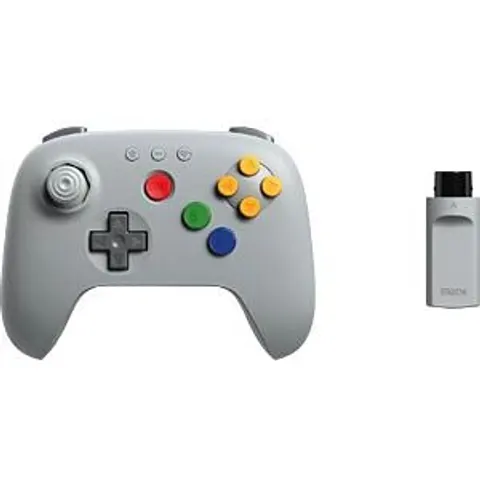 8BitDo 64 Wireless 2.4G - Classic Grey - Controller – afbeelding 1