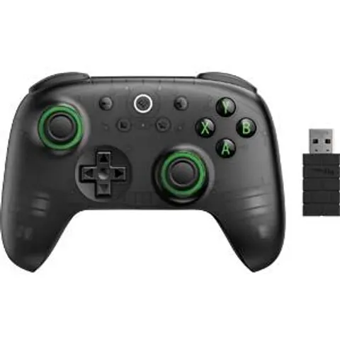 8BitDo Ultimate 2C Wireless Pad T Black - Controller - Draadloos - Bluetooth - 2.4GHz - USB-C - Hall Effect joysticks - oplaadbare batterij - compatibel met pc – afbeelding 1