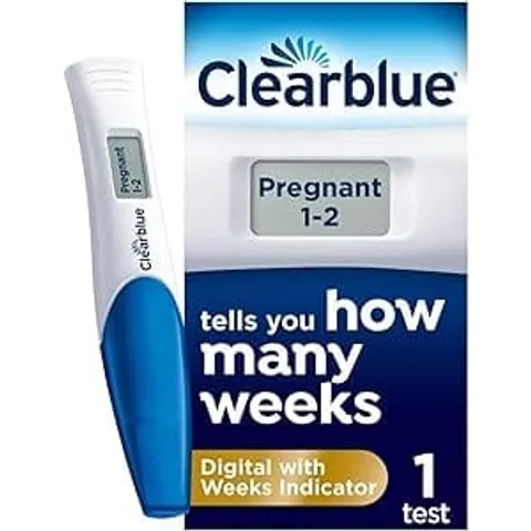 Clearblue Digital Pregnancy Test with Weeks Indicator (1 Test) – image 1