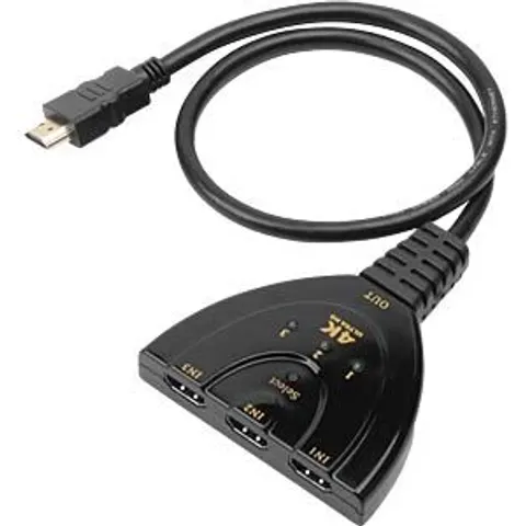 4K-30Hz-HDMI-Switch-3X1-Pigtail – Bild 1