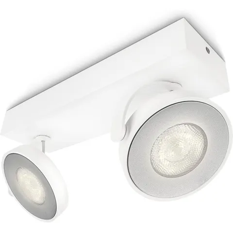 Philips Clockwork opbouwspot - 2-lichts - wit – afbeelding 1