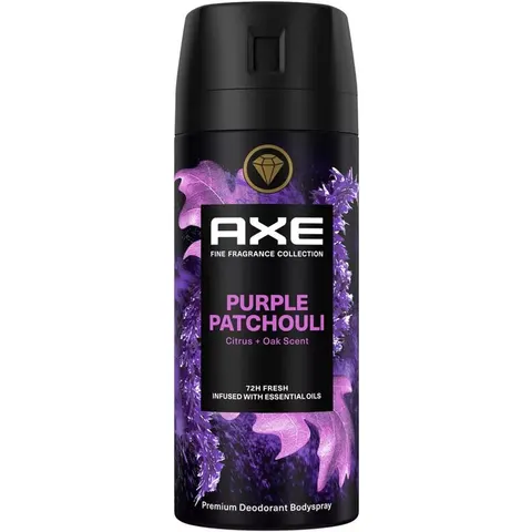 Axe - Deodorant - Spray - Purple Patchouli - 150ml – afbeelding 1