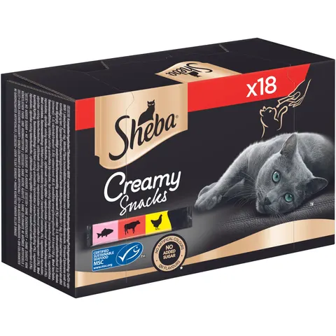 Sheba Creamy Snacks Multipack 18x12g – Bild 1