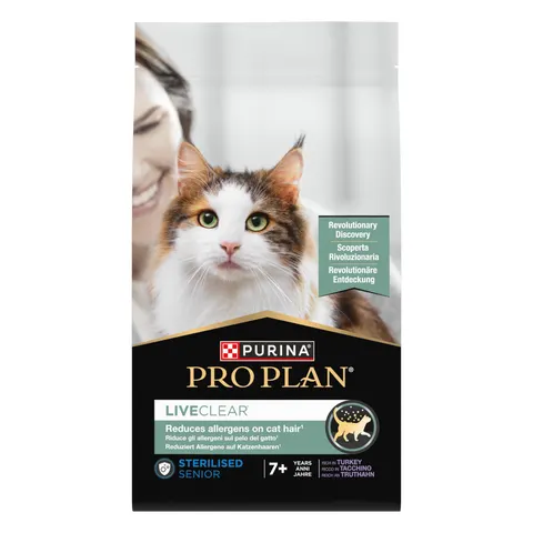 PRO PLAN Liveclear Sterilised Senior 7+ dinde 1,4 kg – image 1