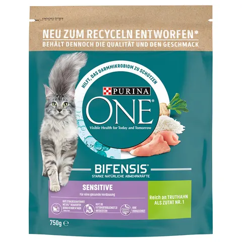 Purina ONE BIFENSIS Sensitive dinde et riz 750 g – image 1