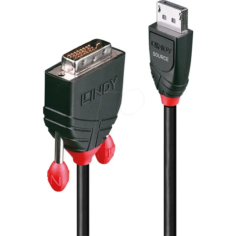 LINDY DisplayPort an DVI Kabel 2m – Bild 1