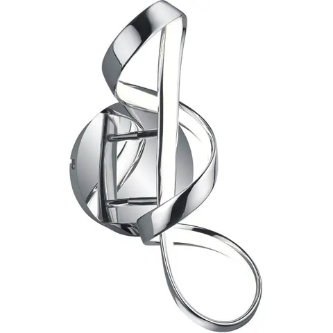 Reality Leuchten Perugia LED wall light with a switch dimmer chrome – image 1