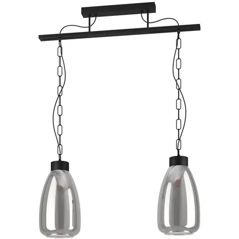 EGLO Brickfield Hanglamp - E27 - 77 cm - Zwart – afbeelding 1