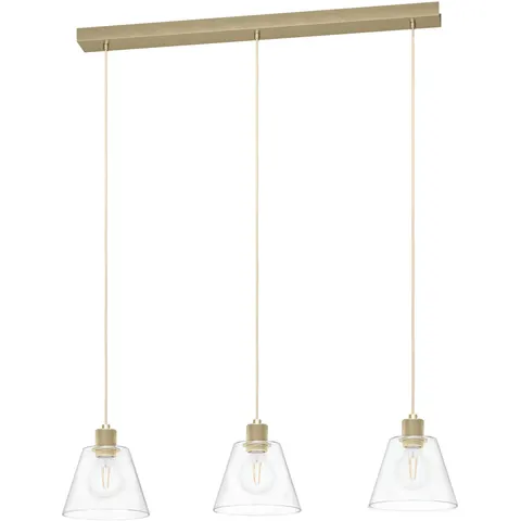 EGLO Copley Hanglamp - E27 - 90 cm - Goud – afbeelding 1