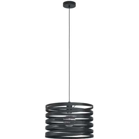 EGLO Cremella Hanglamp - E27 - 37 cm - Zwart – afbeelding 1